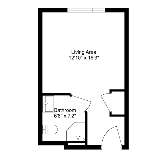 studio 290 sq ft 2